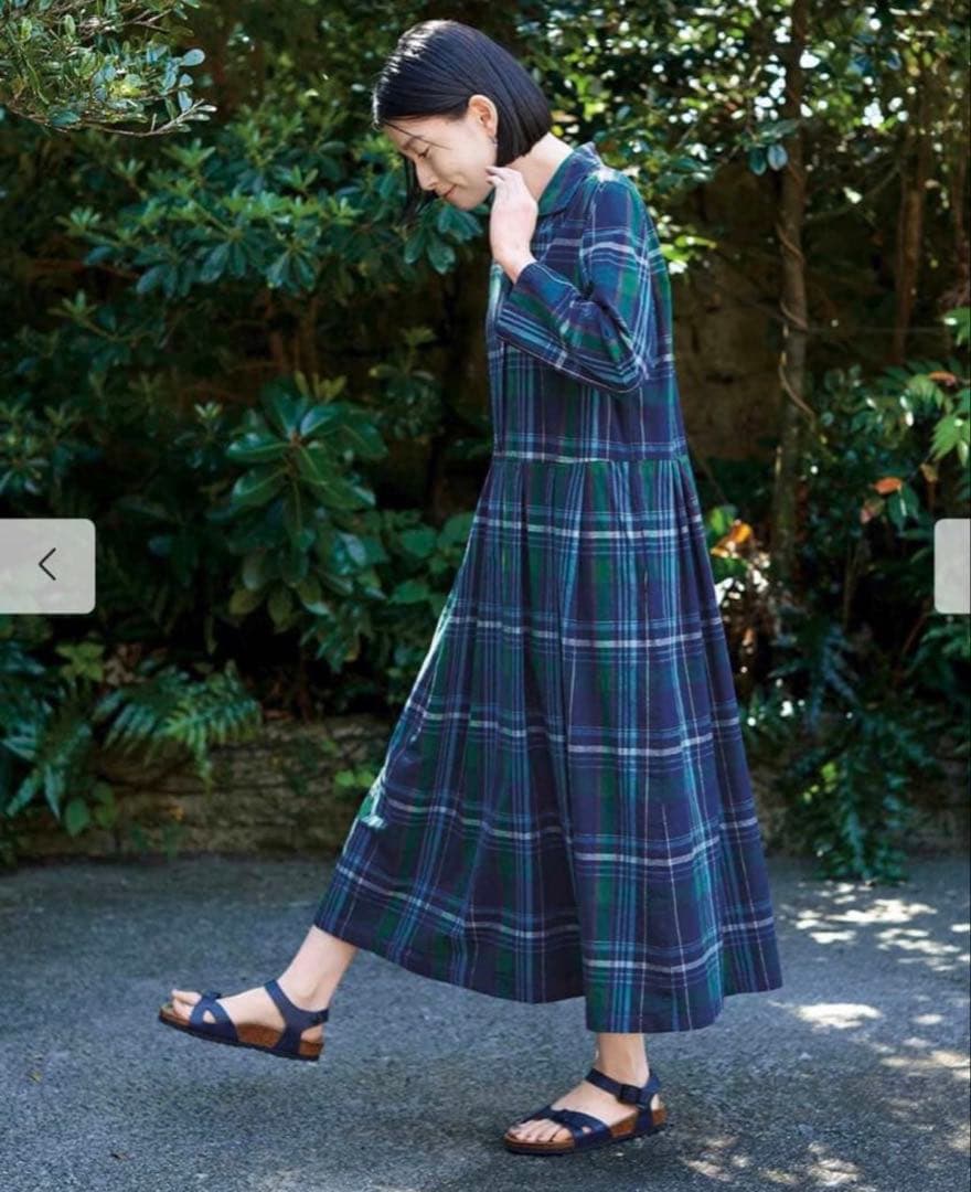 新品✨サニークラウズponさんマドラスチェックワンピ ¥8,690 秋冬【MP】