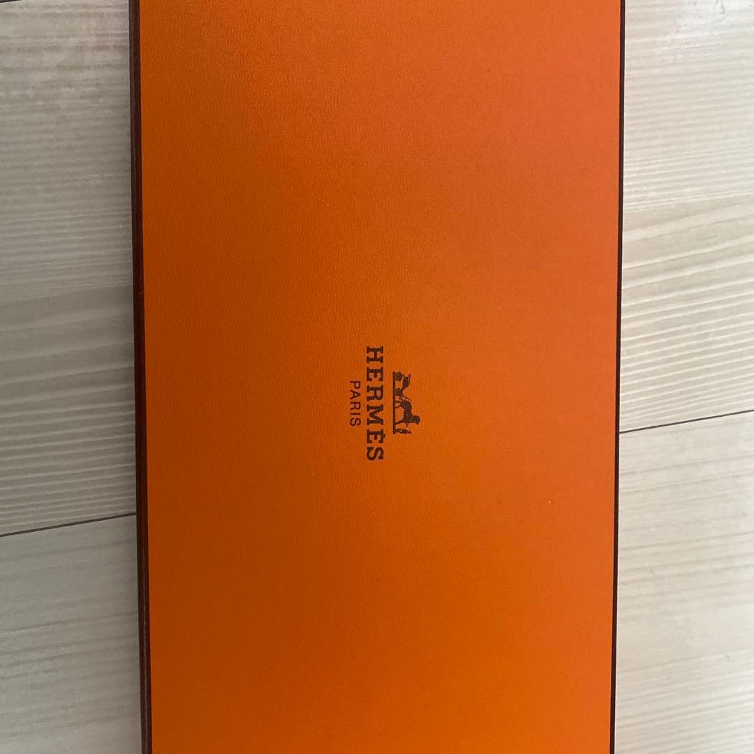 HERMES 水色 ドット柄 シルクネクタイ