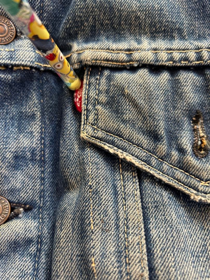 559 44位　サード　ビックE リーバイス　Levi's ボタン裏　O リペア