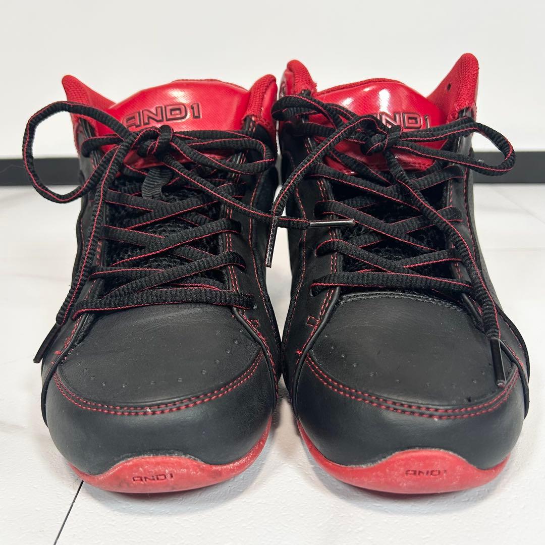希少❗️AND1 バスケットボールシューズ　赤　ASSAULT MID 24cm