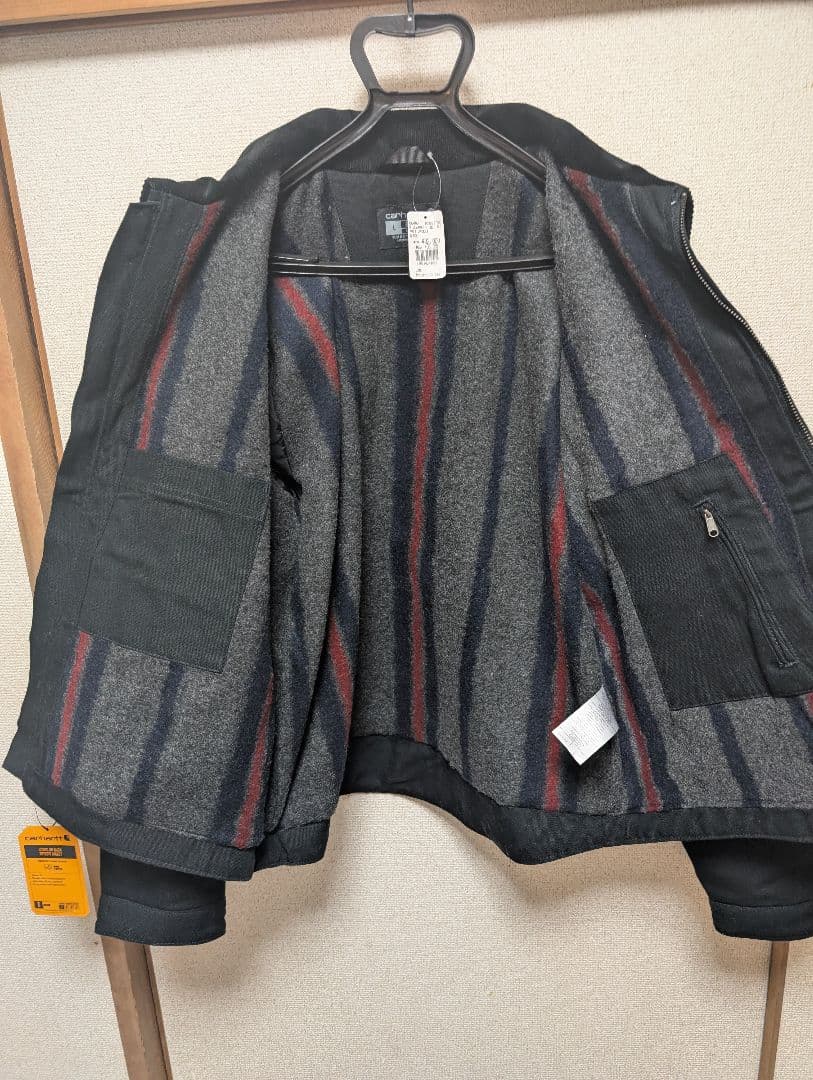 新品タグ付✨カーハート デトロイトジャケット L 黒 103828 ブランケット