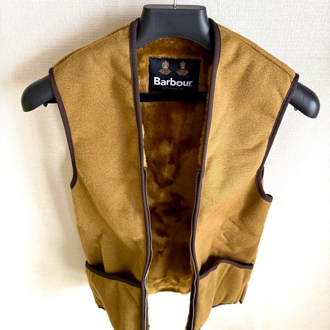 【美品】Barbour バブアー ファーライナー ベスト