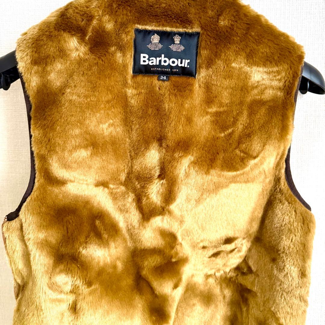 【美品】Barbour バブアー ファーライナー ベスト
