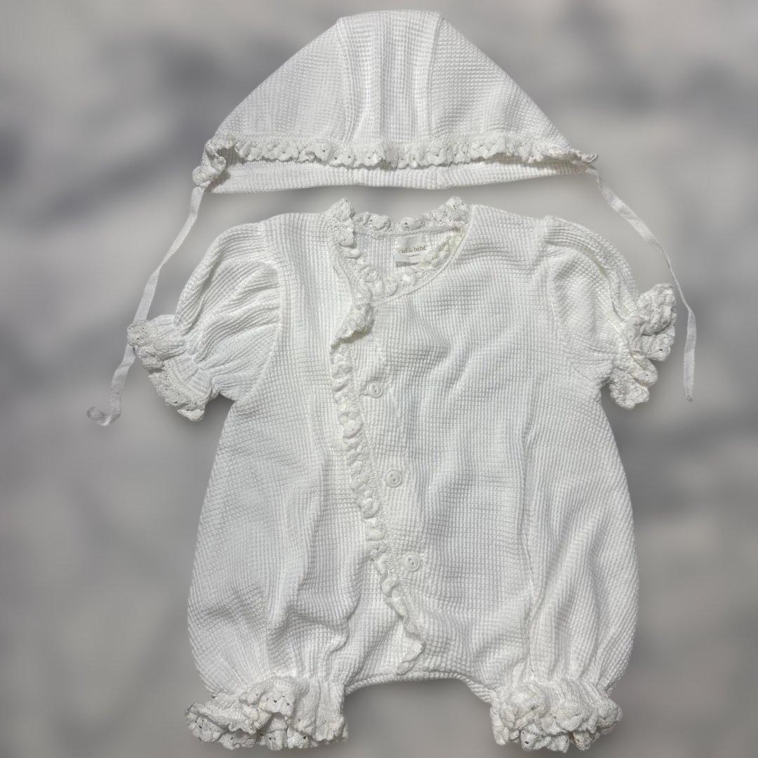 【夏用・極美品】ciel de bébé セレモニードレス＆ボンネットセット