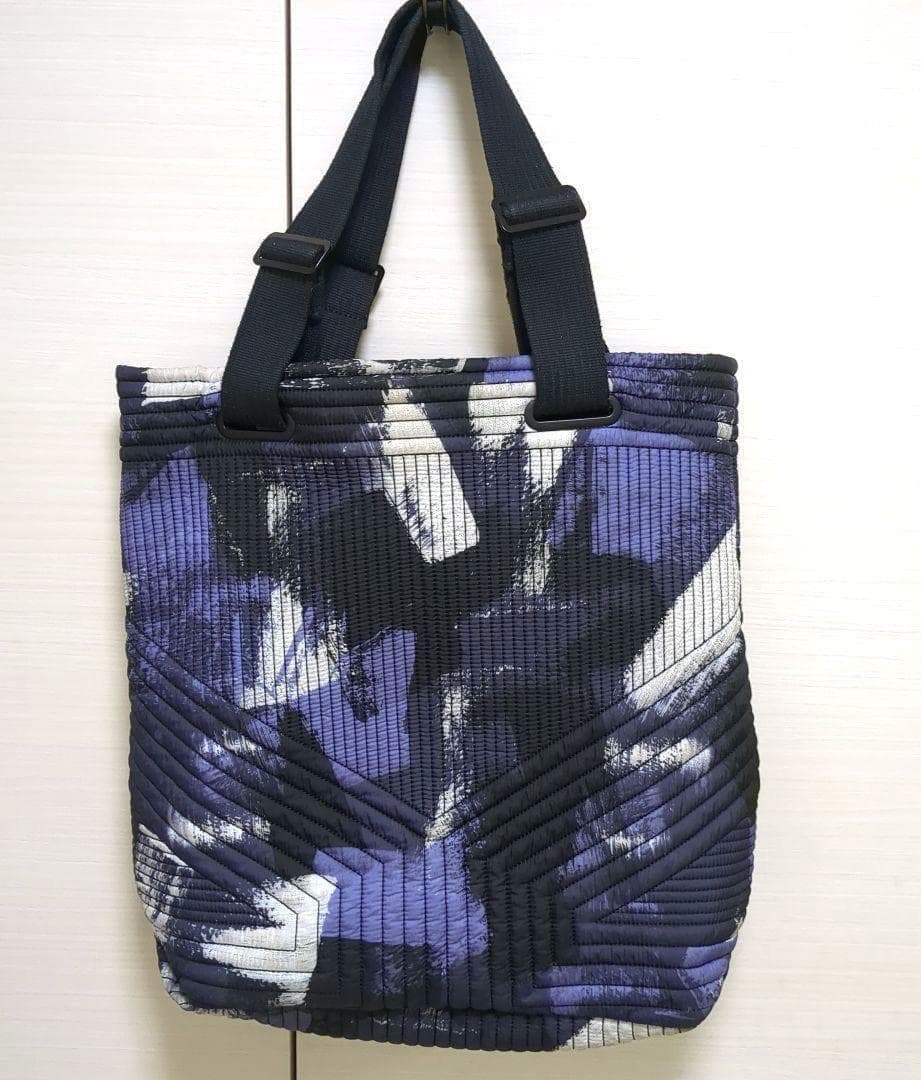 Y-3 ワイスリー トートバッグ メンズ ロゴ刺繍 キルティング グラフィック