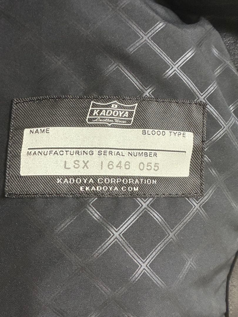 KADOYA K'S LEATHER ブラック LL