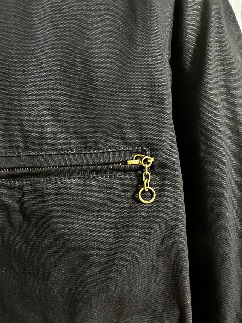 【最終値下げ】HOUSTON DUCK ZIP WORK JACKET 黒 XL