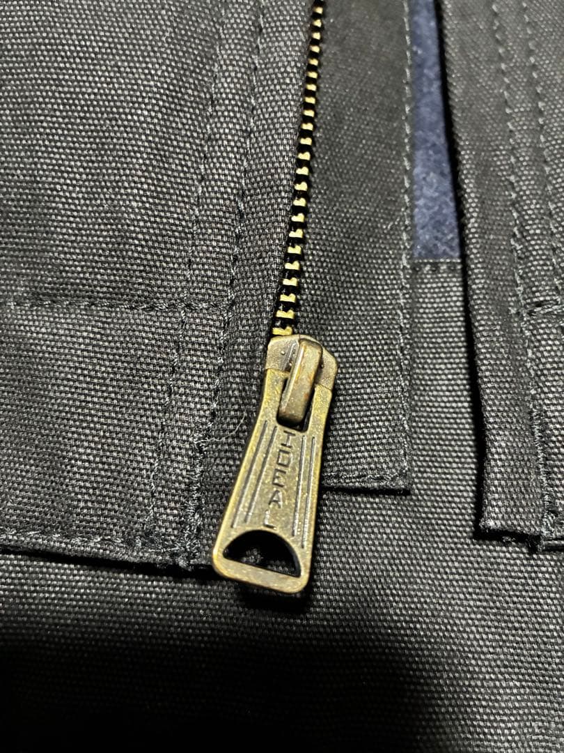 【最終値下げ】HOUSTON DUCK ZIP WORK JACKET 黒 XL