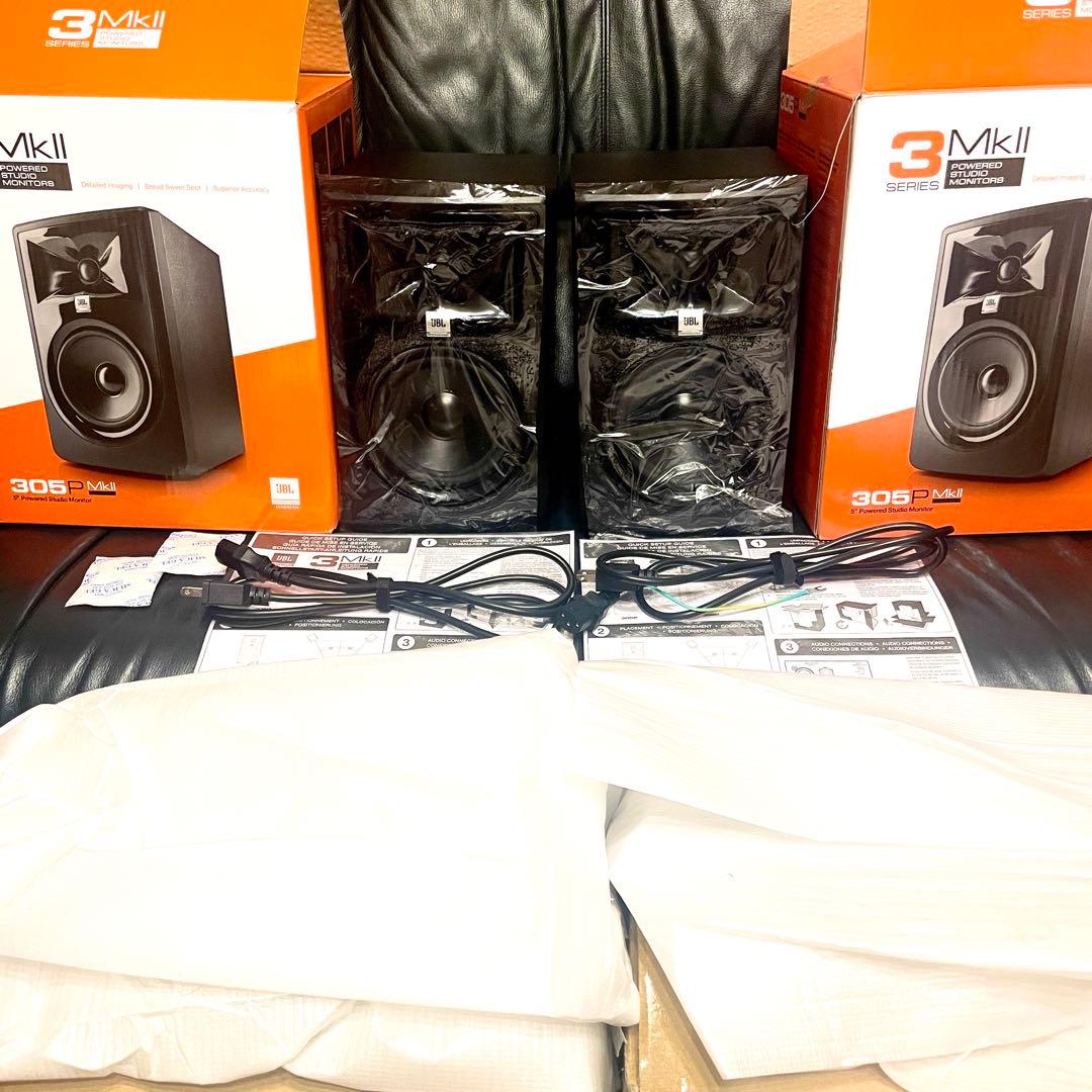 【ほぼ新品】JBL 305P MkII ペア MoPADセット