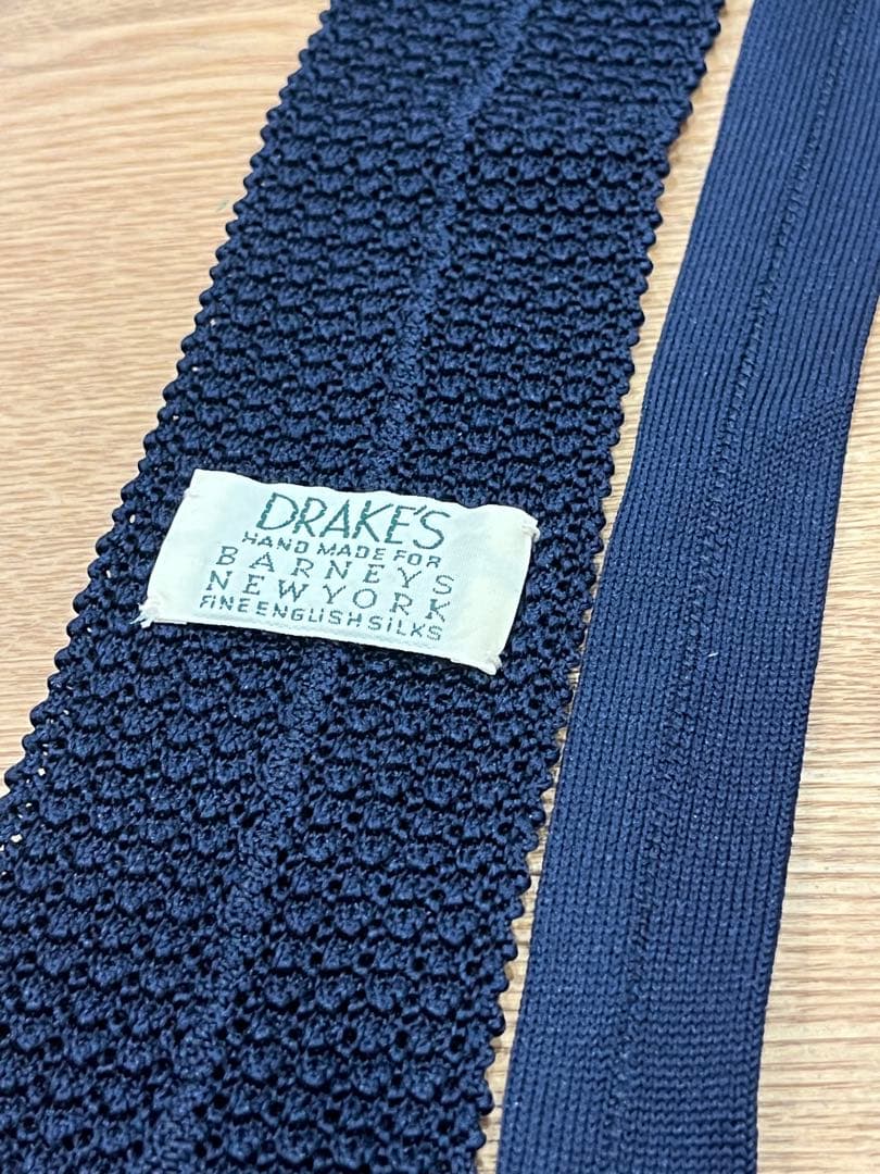 DRAKE'S×バーニーズニューヨーク　 シルクニットタイ