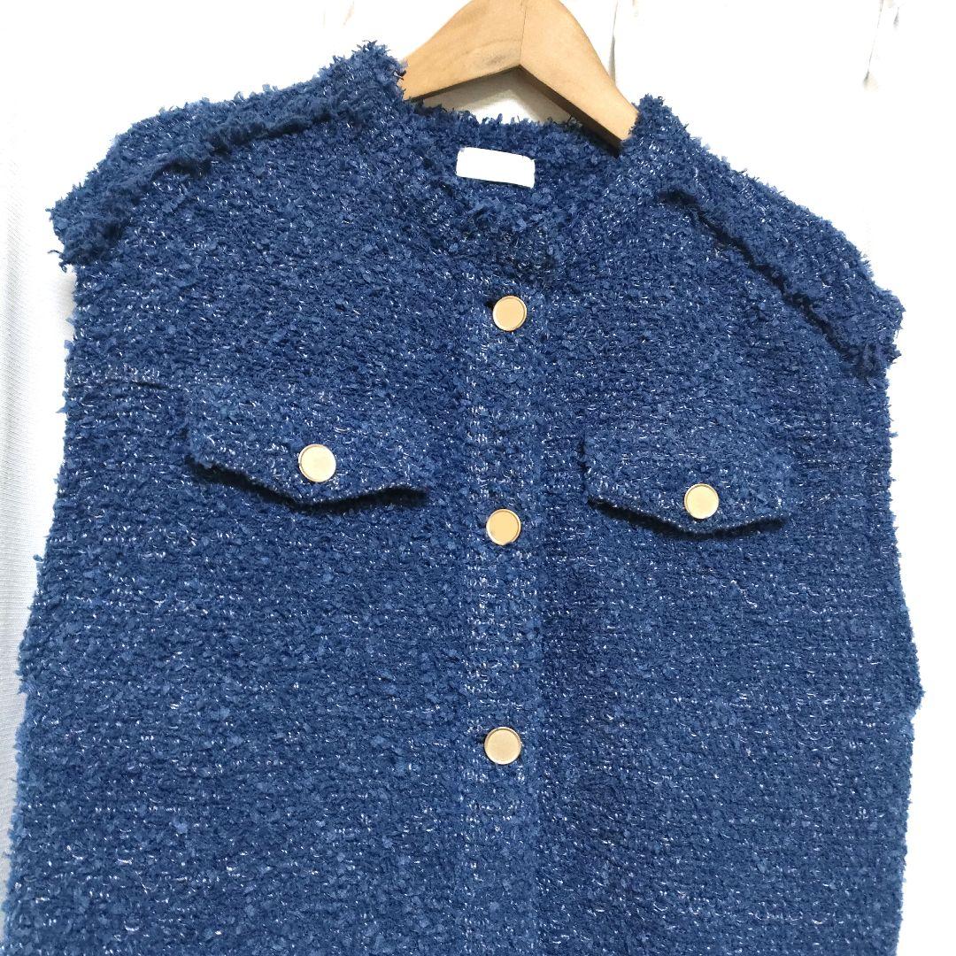 【未使用品】25ss Ballsey ミックスツイード クルーネックベスト