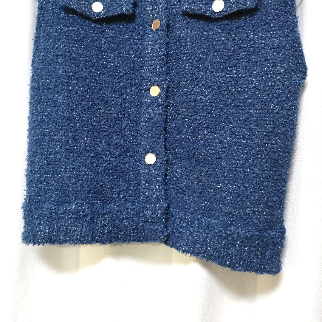 【未使用品】25ss Ballsey ミックスツイード クルーネックベスト