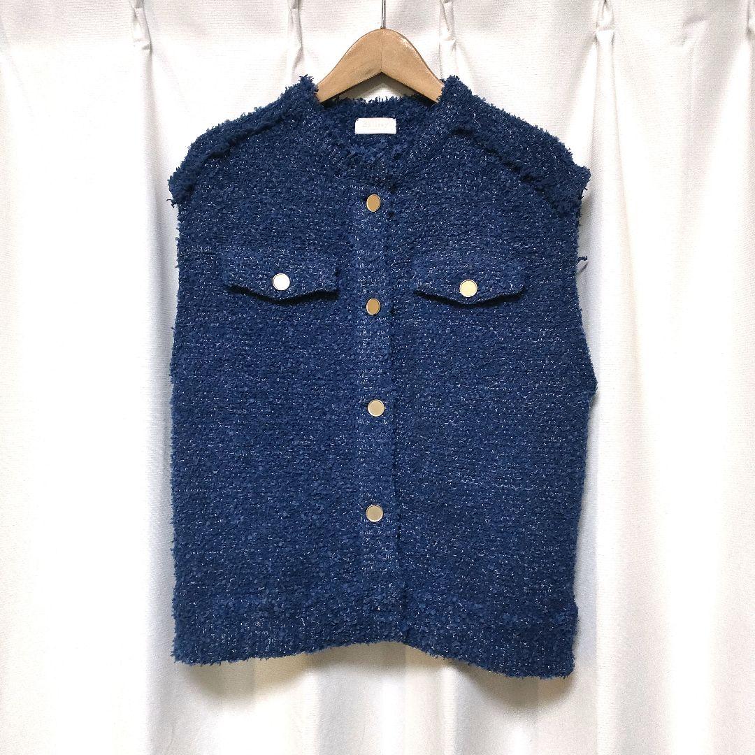 【未使用品】25ss Ballsey ミックスツイード クルーネックベスト