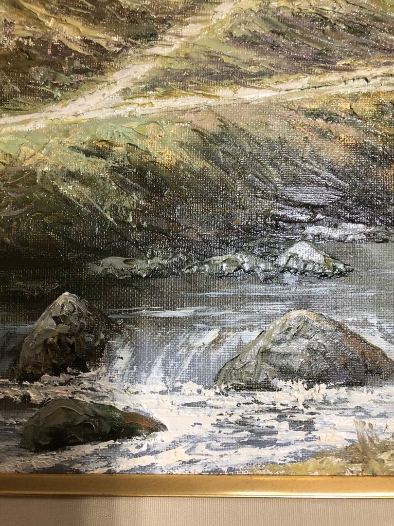 再値下げ　作者　関健造　山村清流　肉筆油彩画