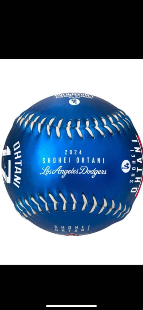 MVP 50/50記念　チャンピオン　ドジャース大谷翔平　記念ボール　ブルー