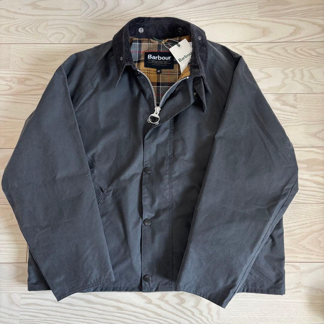 【新品タグ付】Barbour OS TRANSPORT ジャケット グレー 40