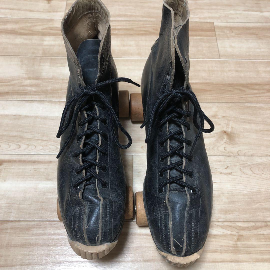 博物館ビンテージ1914年ローラースケートシューズシューズ10