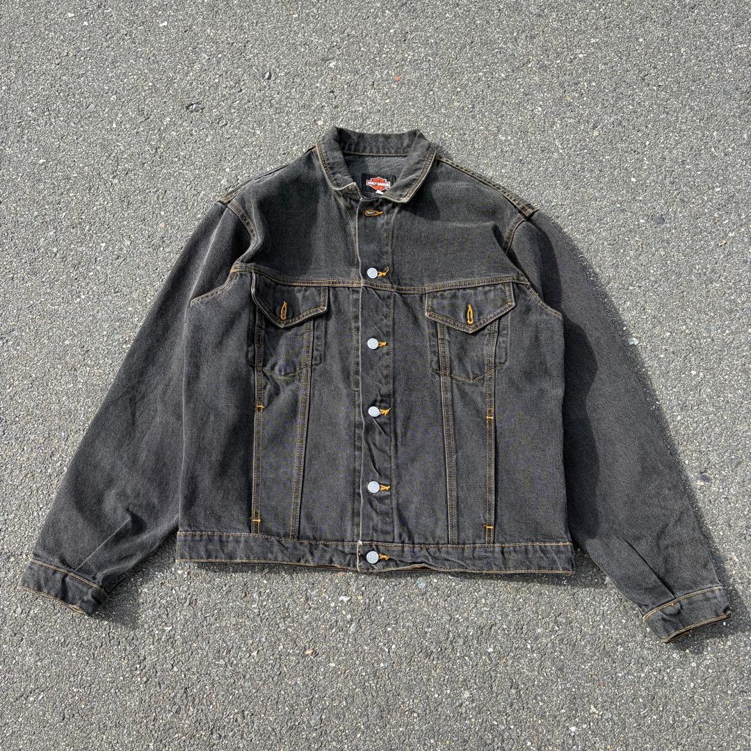 80s✨Harley-Davidson USA製 フェード ブラック