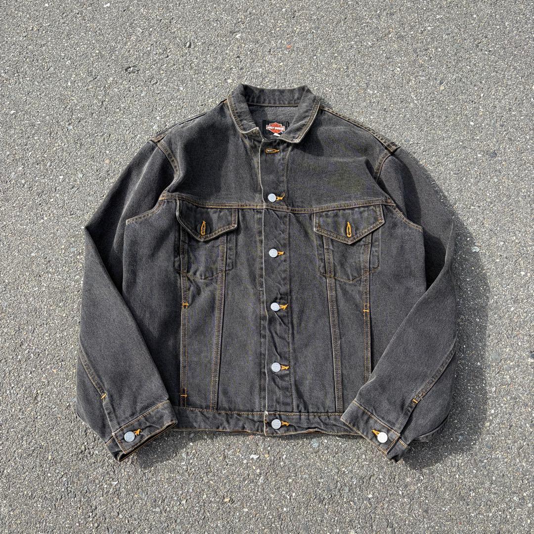 80s✨Harley-Davidson USA製 フェード ブラック