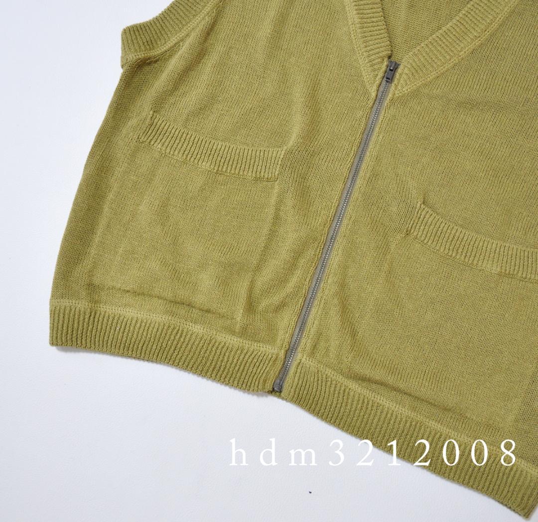 24ss 美品 MHL DRY COTTON LINEN ニットベスト