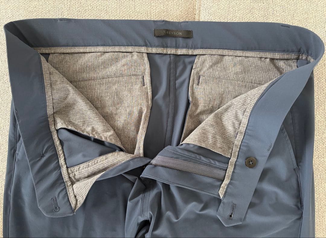 美品★ GREYSON グレイソン　薄手ジョガーパンツ　ブルー系　ゴルフ