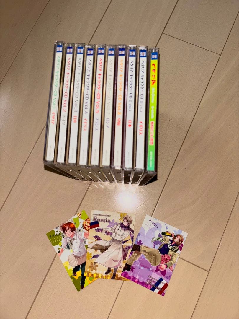 ヘタリア CD キャラソン まるかいて地球 まとめ トレカ付きあり
