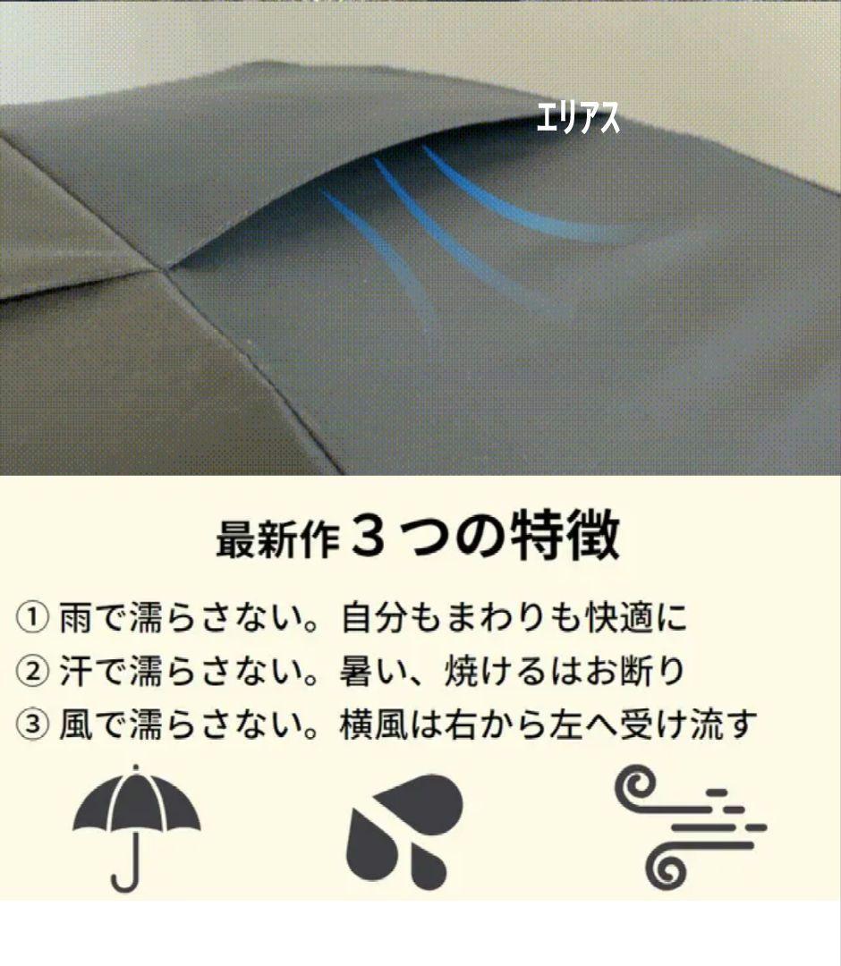 【新品】NURASAN-J-W　折りたたみ傘　晴雨兼用　ワンタッチ開閉　レッド