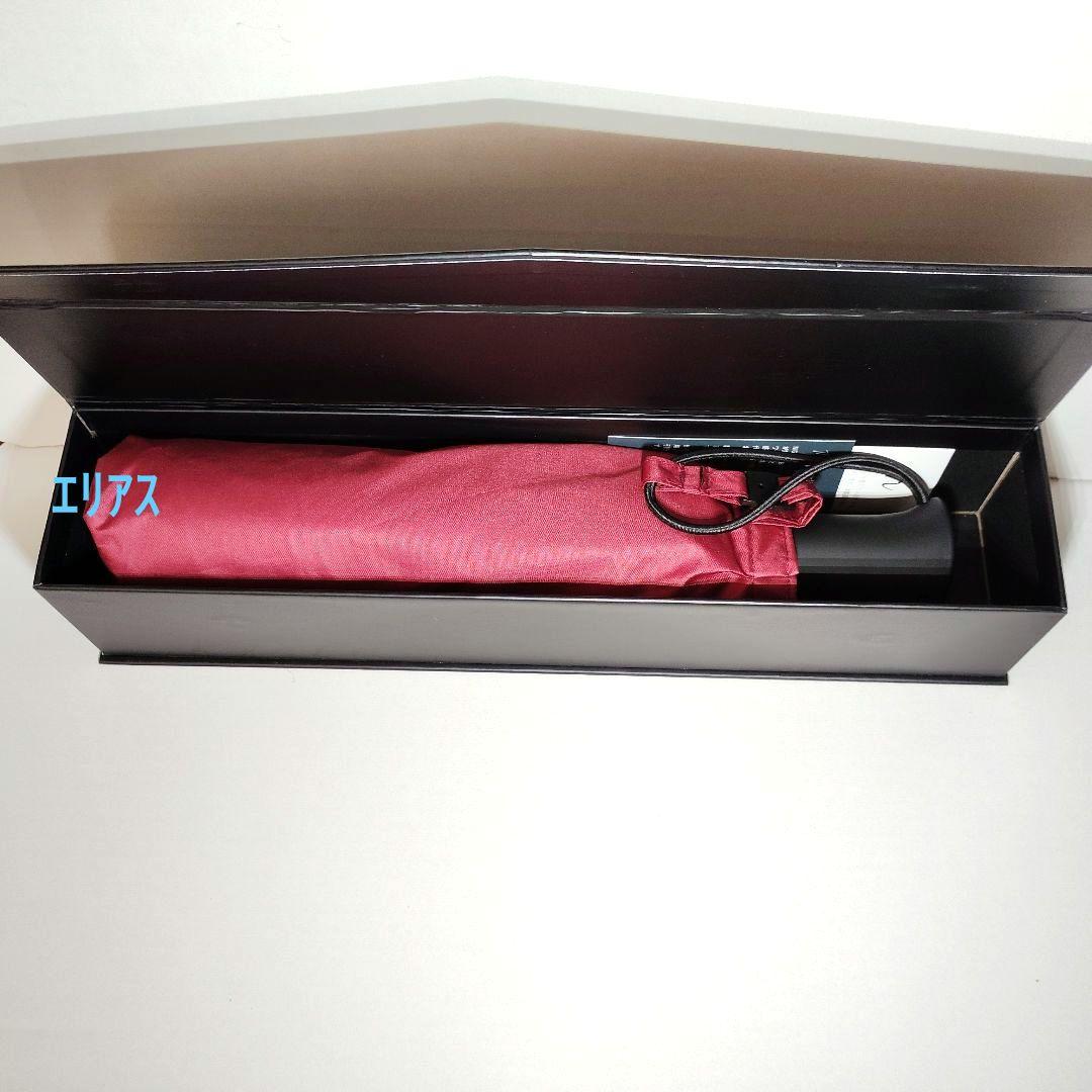 【新品】NURASAN-J-W　折りたたみ傘　晴雨兼用　ワンタッチ開閉　レッド