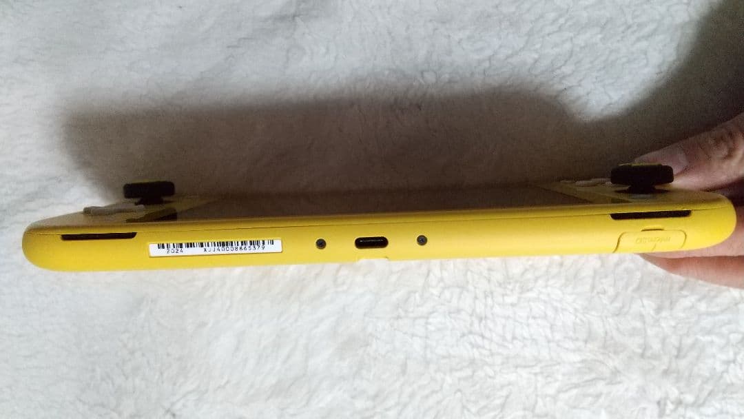 Nintendo Switch Lite イエロー 動作品 肉球カバーアダプター