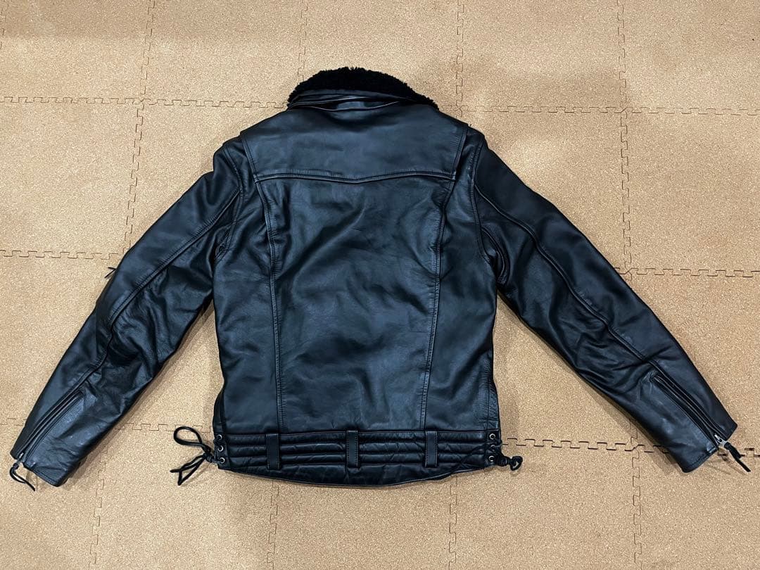 干*せ様 Liugoo Leathers 本革 高機能防寒仕様襟ボアライダースジ