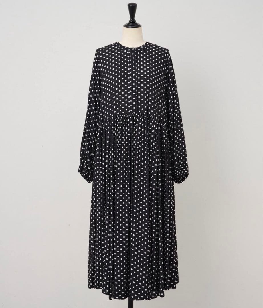 新品☆BEARDSLEY ビアズリー ドットギャザーワンピース