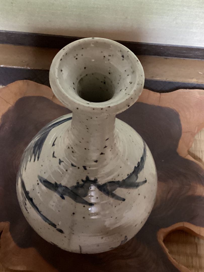 古伊万里コレクション染付図　初期伊万里高さ23.5cm　酒器花入れ