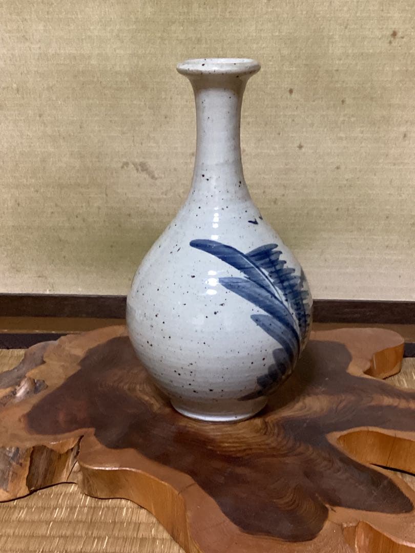 古伊万里コレクション染付図　初期伊万里高さ23.5cm　酒器花入れ