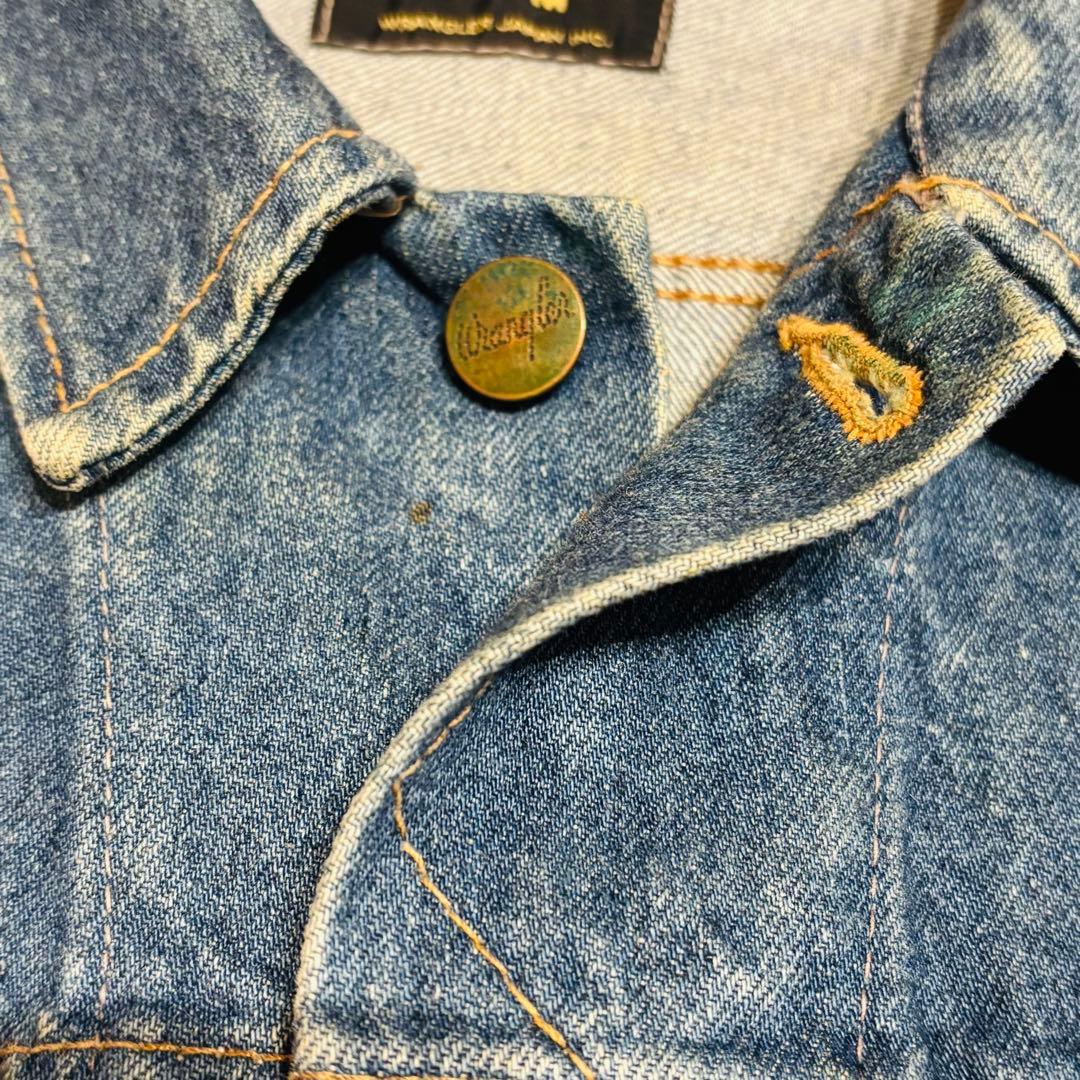 Wrangler ラングラー デニムジャケット　フェード　ハチノス　日本製　M