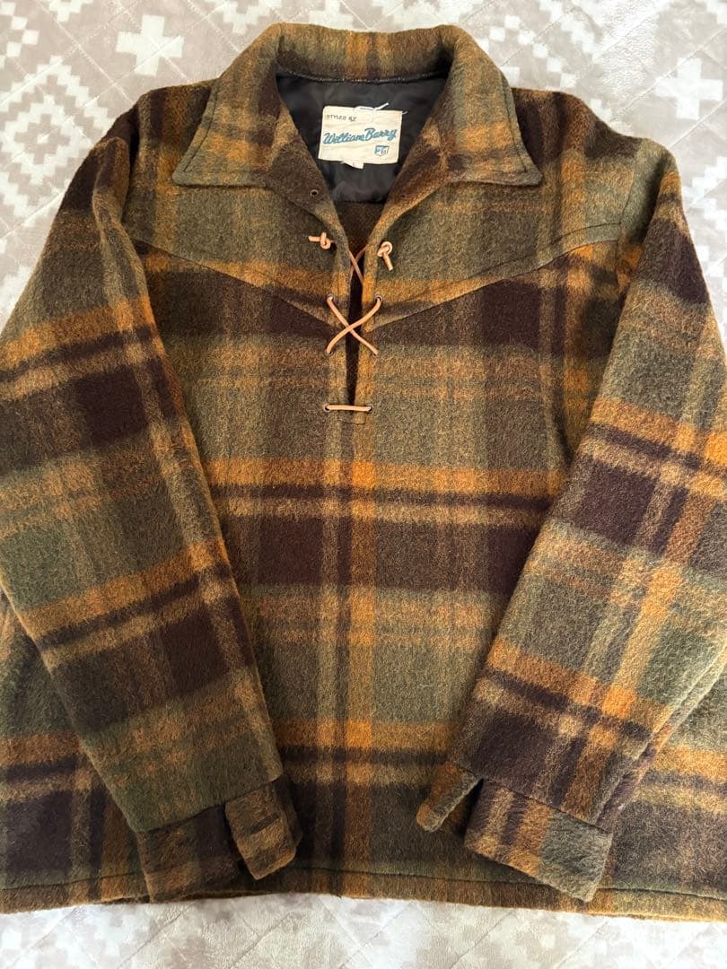 60S William Barryウールプルオーバーシャツ