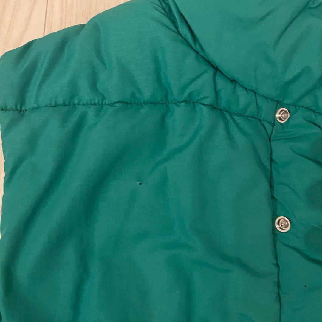70's THE NORTH FACE 茶タグ　ダウンベスト緑　USA製