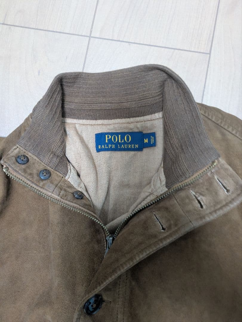 ブラウン スエード バルスタージャケット ブルゾン　サンプル品　sample