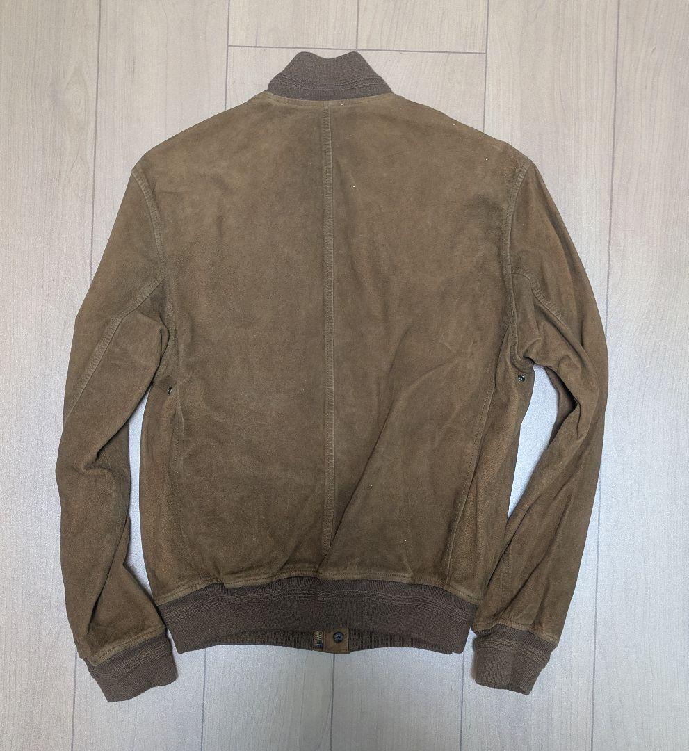 ブラウン スエード バルスタージャケット ブルゾン　サンプル品　sample