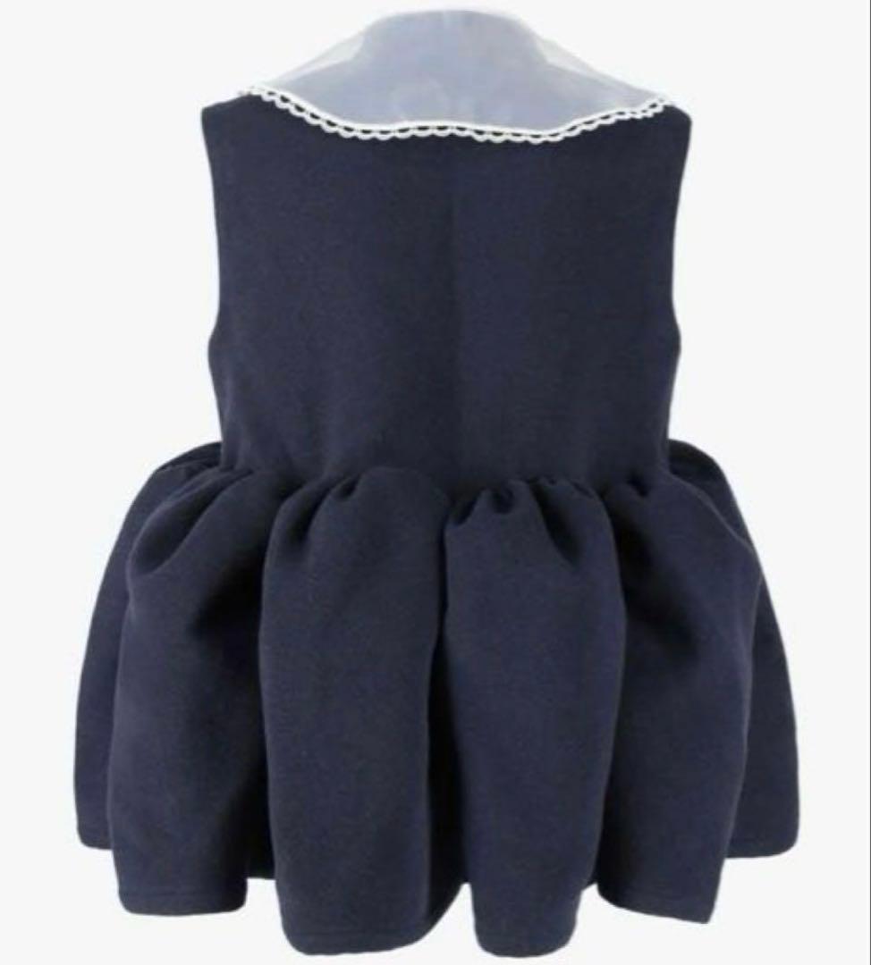 美品✨Bibiy. ANGIE SLEEVELESS JACKET ネイビー