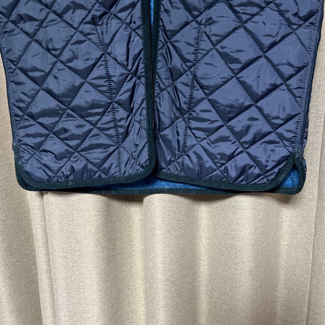 Barbour ネイビー キルティングベスト サイズ38