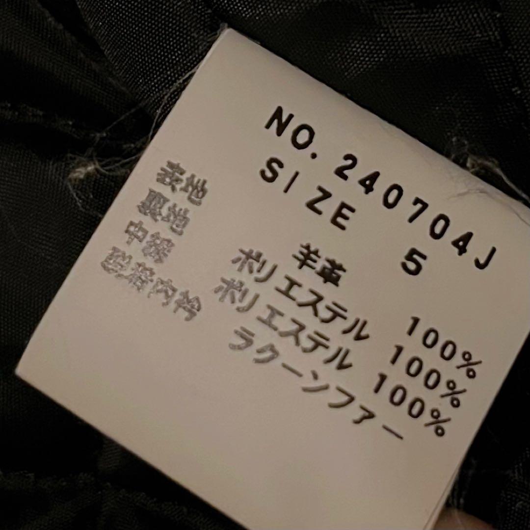 ジャックローズJACK ROSE羊革 ブラック ラムレザー ライダース 5 黒