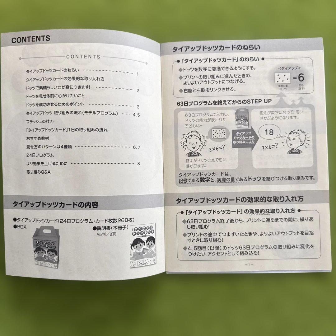 七田式:右脳の計算力を引き出す タイプアップドッツセット 説明書付き