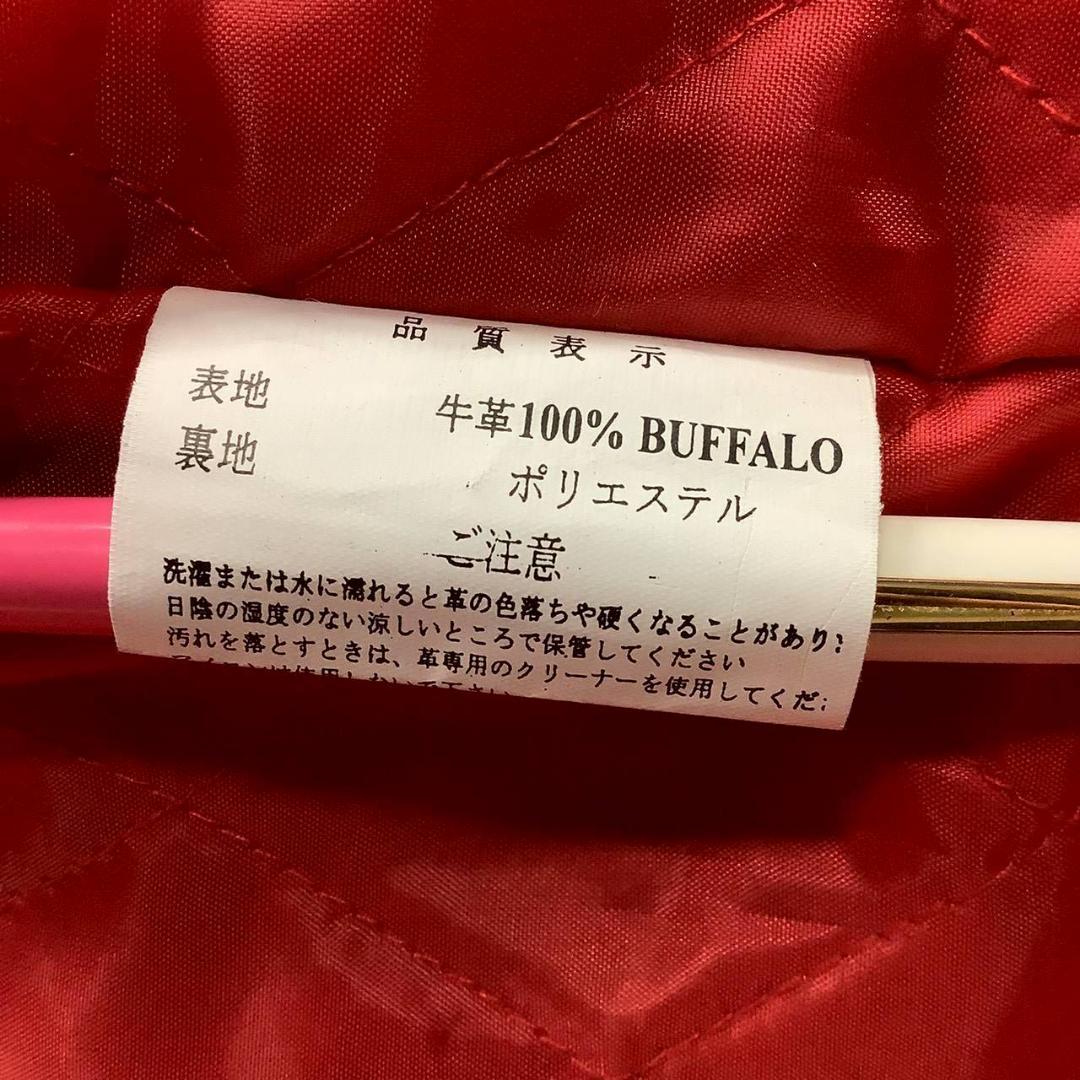 レザージャケット ライダース バッファロー 裏地 ダブルライダース ブラック
