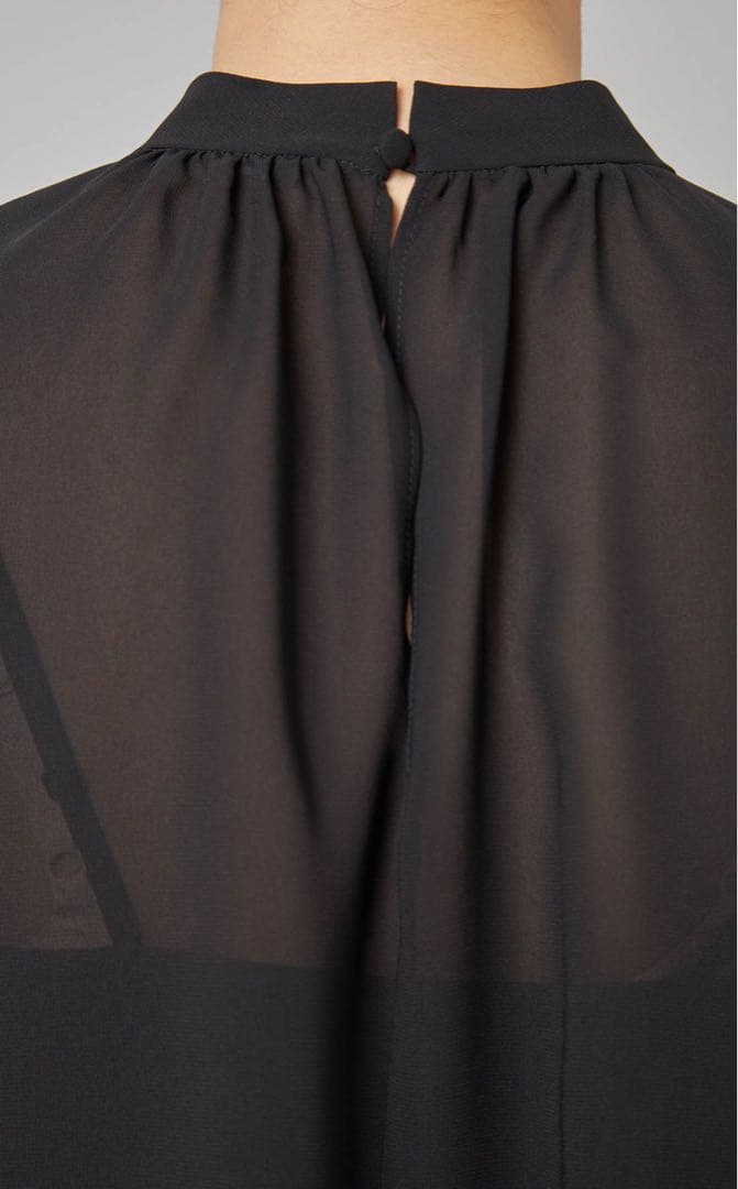 Theory シフォンギャザーブラウス