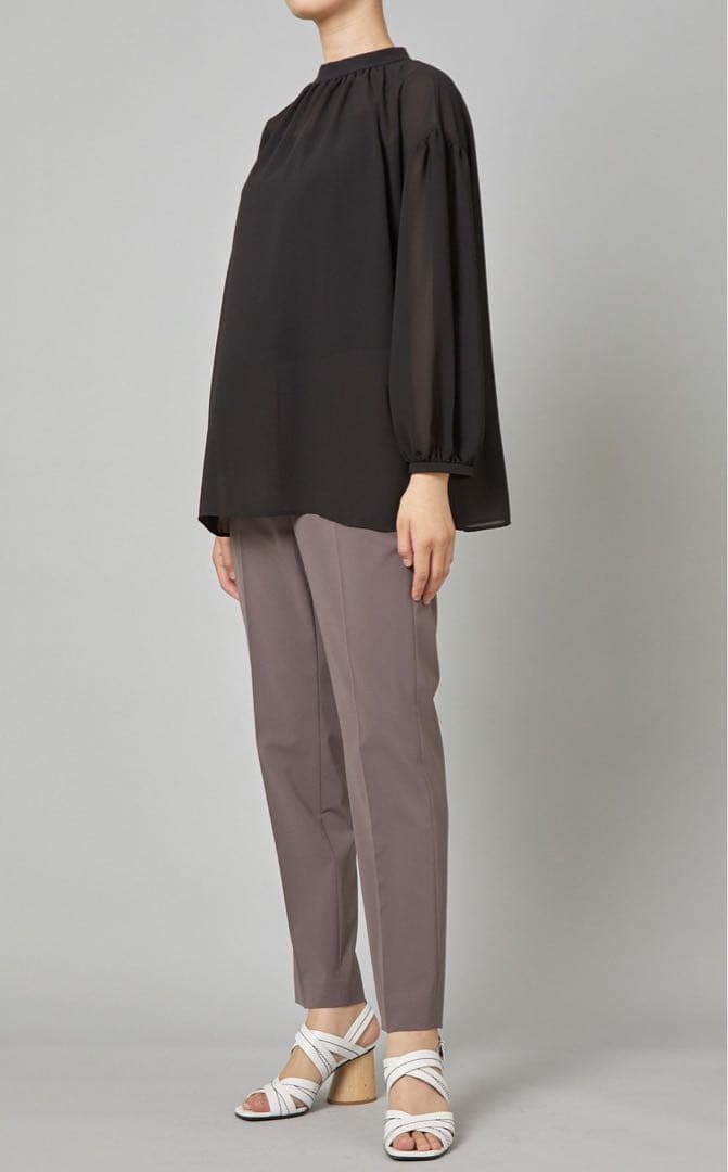 Theory シフォンギャザーブラウス