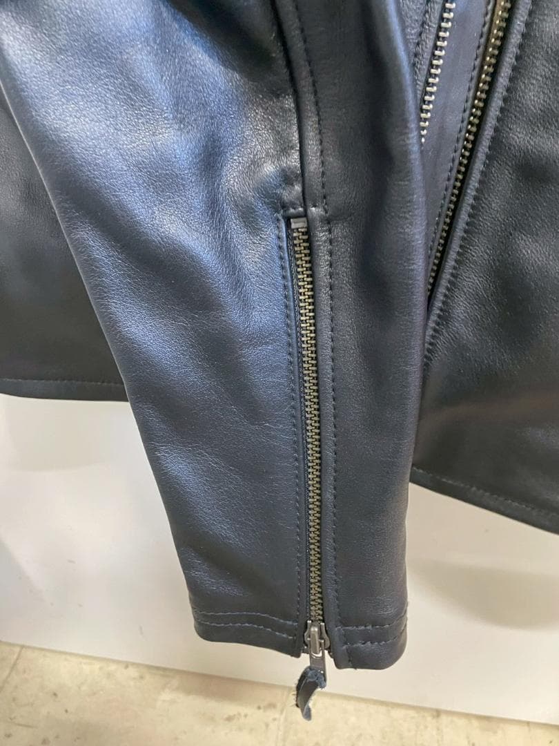 A◆KADOYA　カドヤ　本革　シングルライダースジャケット　ブラック　3L