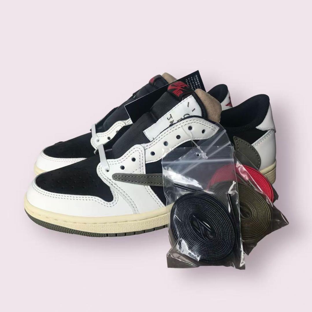 Air Jordan 1 Low \"Medium Olive\" トラビス