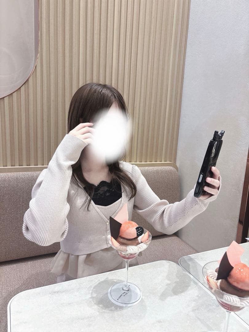ペプラムカーデセットキャミワンピース