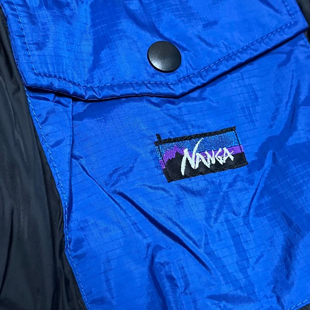 NANGA lowpro/ナイロンダウンベスト/M/ブルー