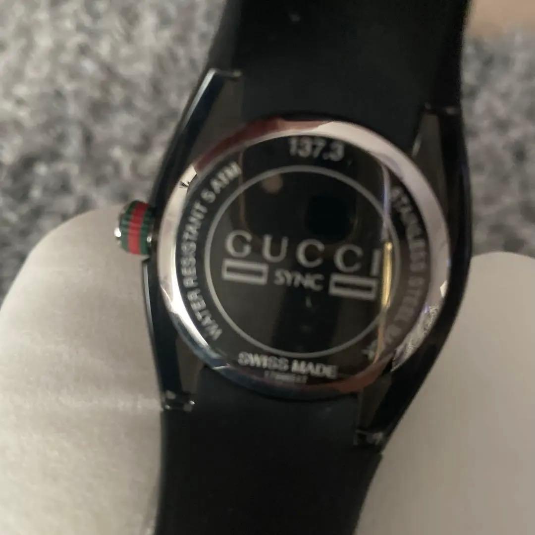 24時間以内発送　未使用品　GUCCI　SYNCシンク　腕時計　レディース　黒